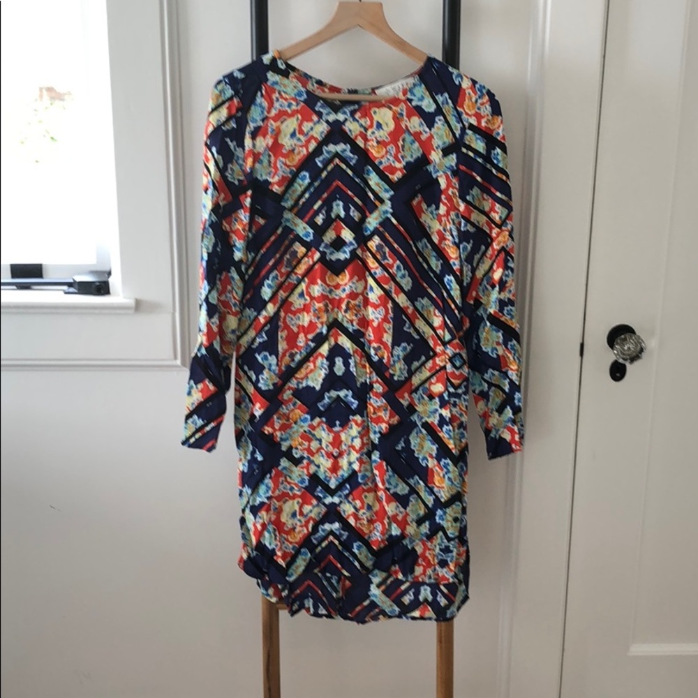 Multi-color knee length dress